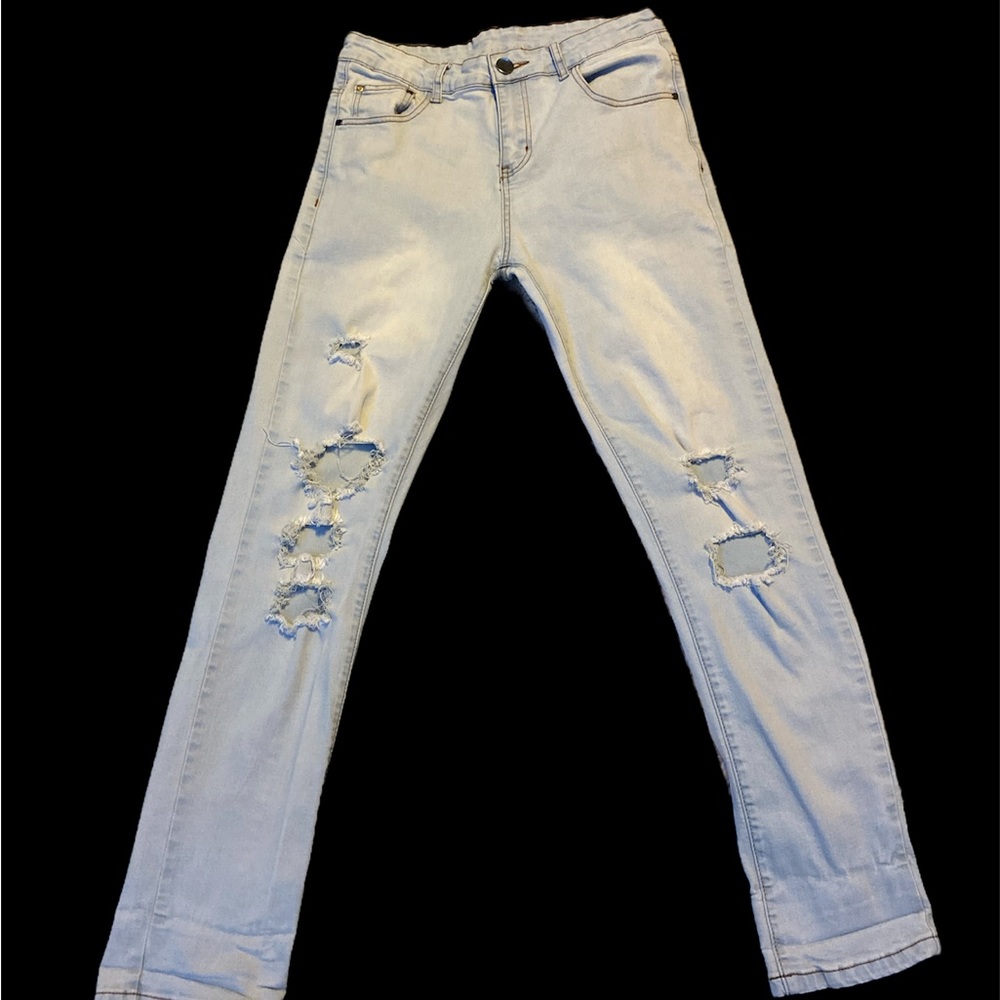 Mens (Size: 30) Ripped Blue Jeans